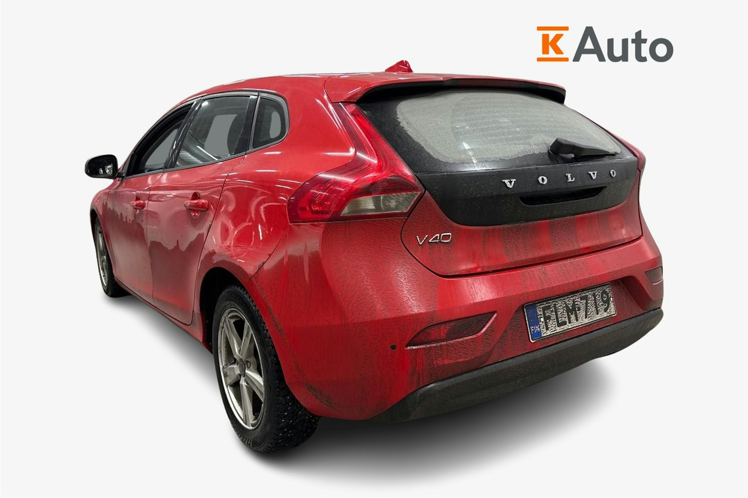 punainen Volvo V40 2014 kuva 2.