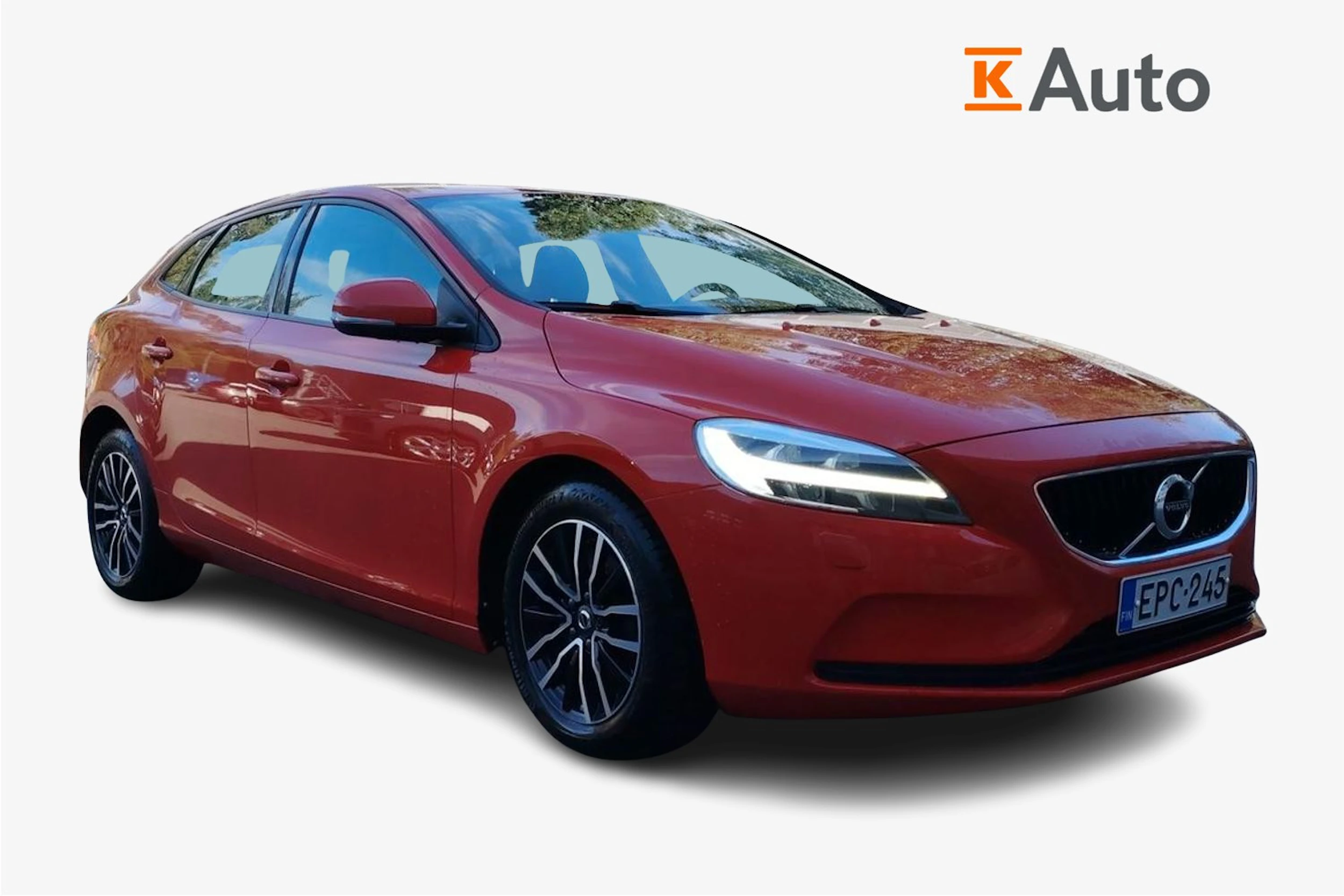 Punainen Volvo V40 2018 kuva 1.