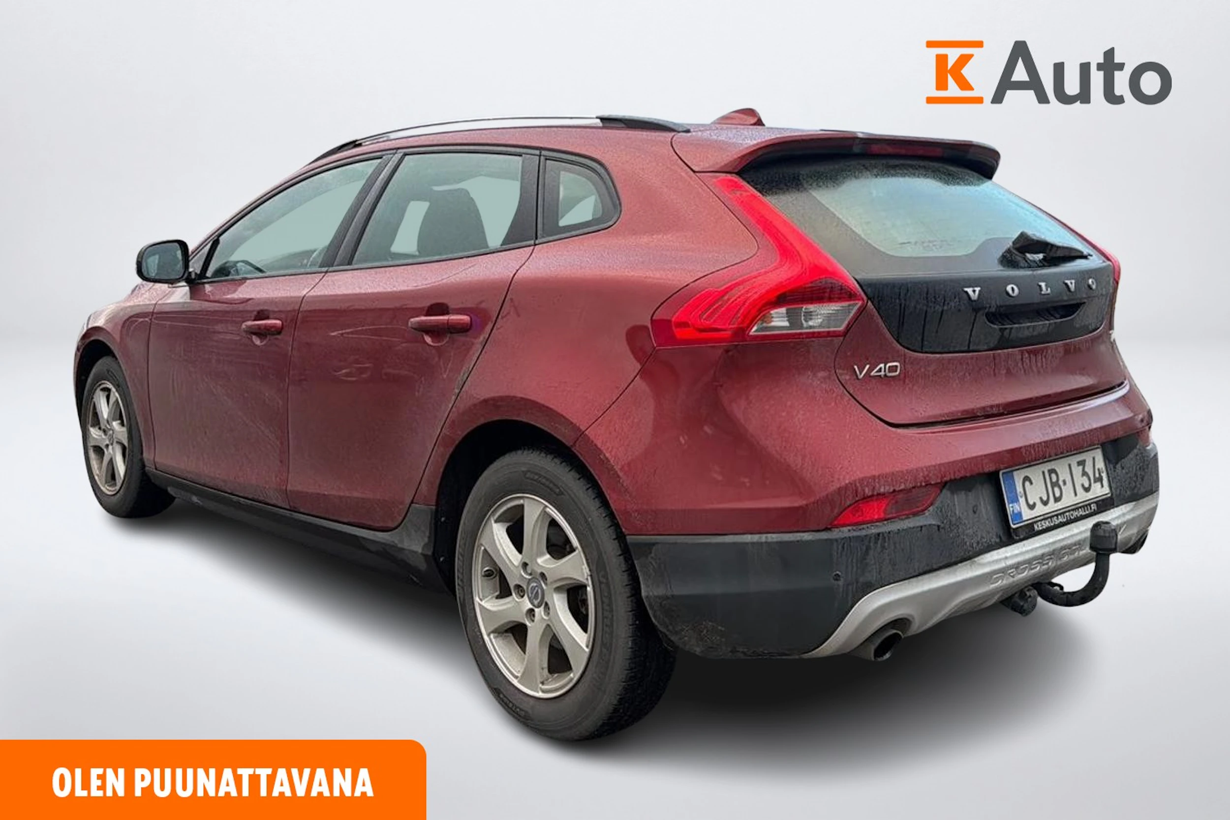 punainen Volvo V40 Cross Country 2014 kuva 2.