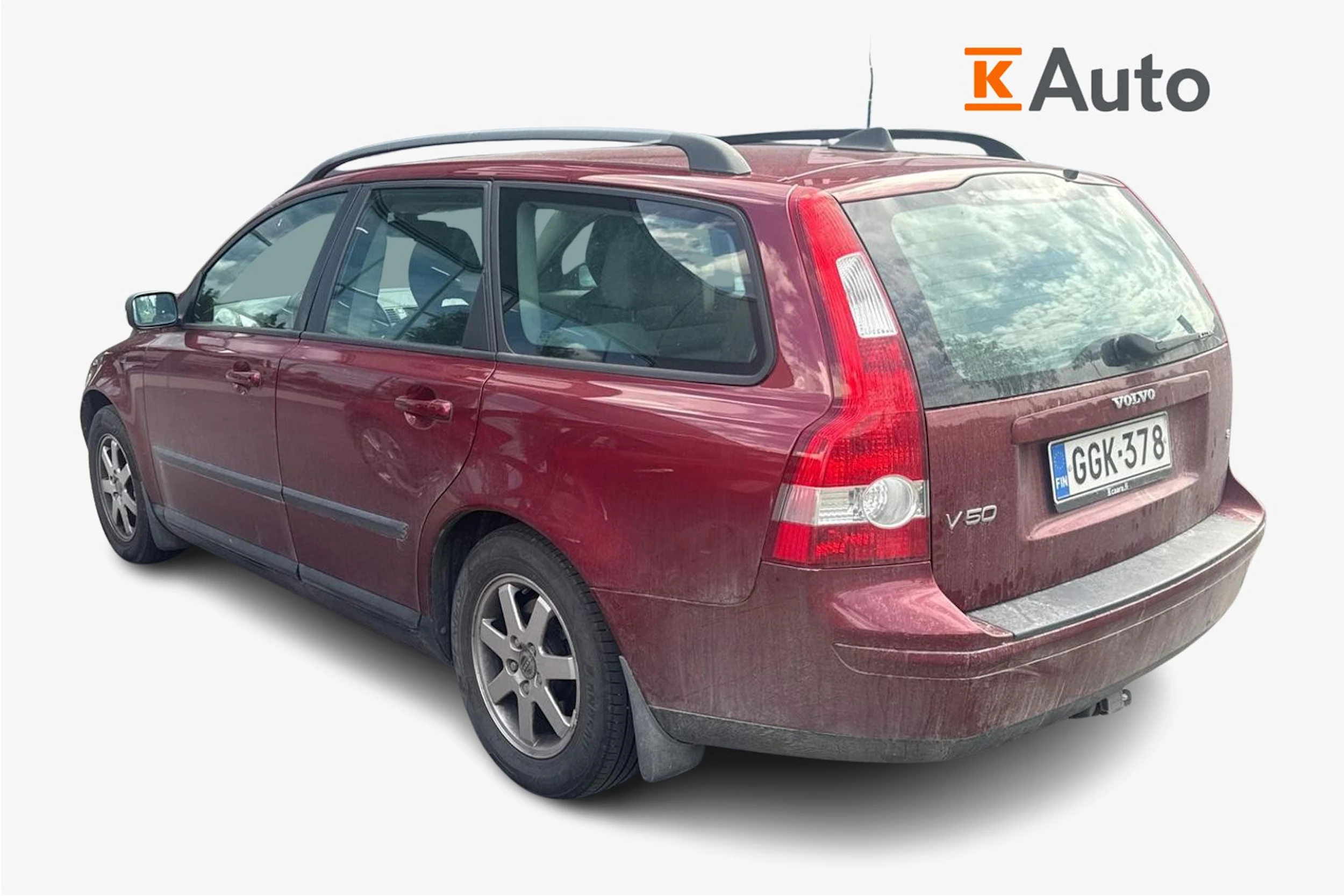 punainen Volvo V50 2005 kuva 2.