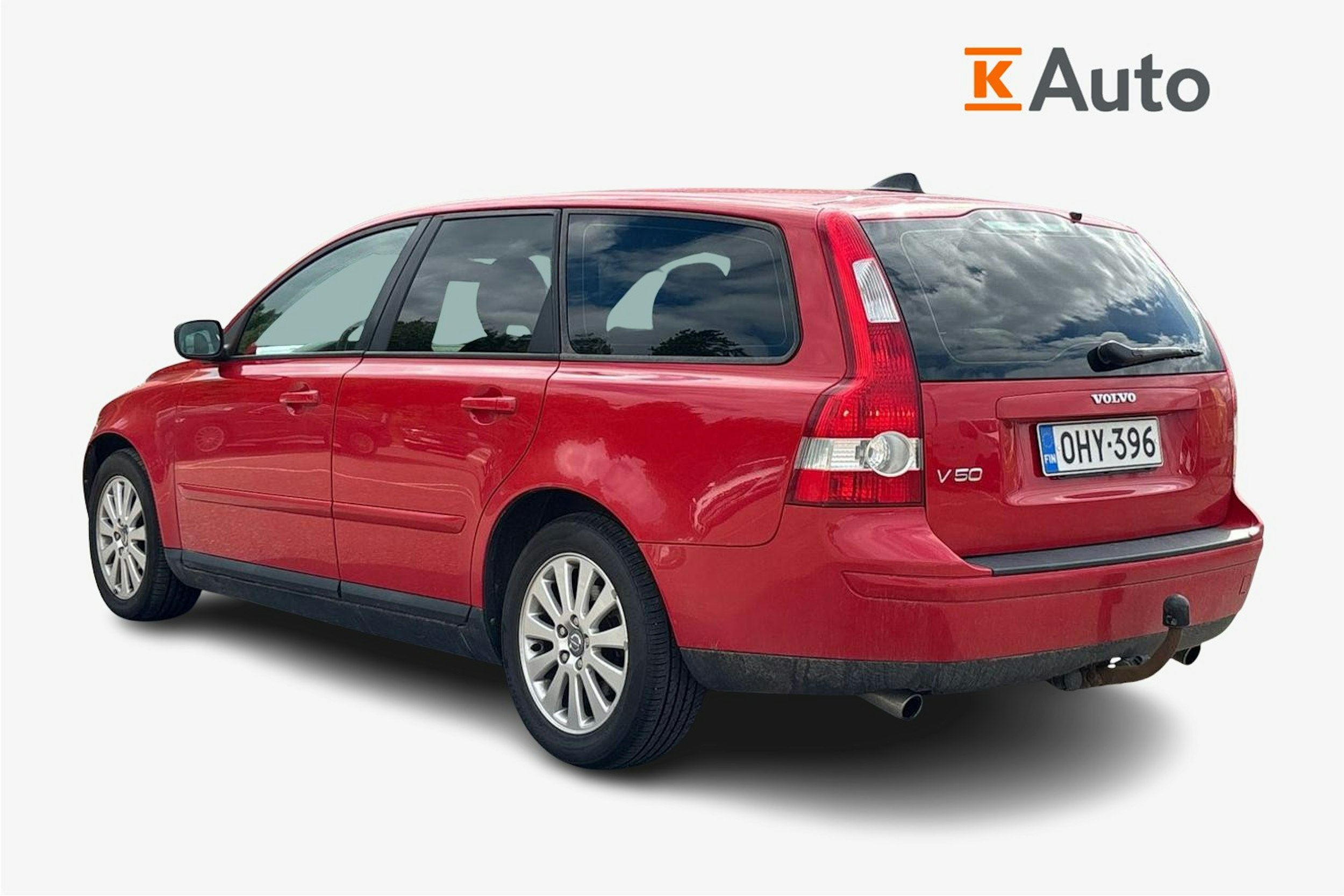 Punainen Volvo V50 2006 kuva 2.