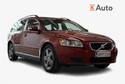 Punainen Volvo V50 2008 kuva 1.