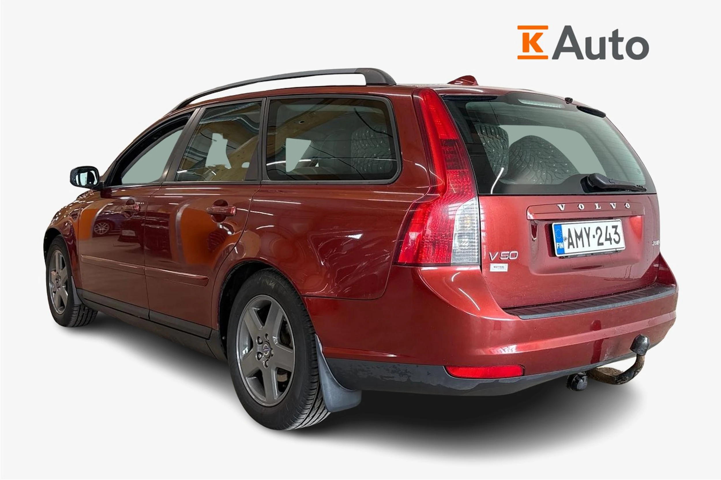 Punainen Volvo V50 2008 kuva 2.