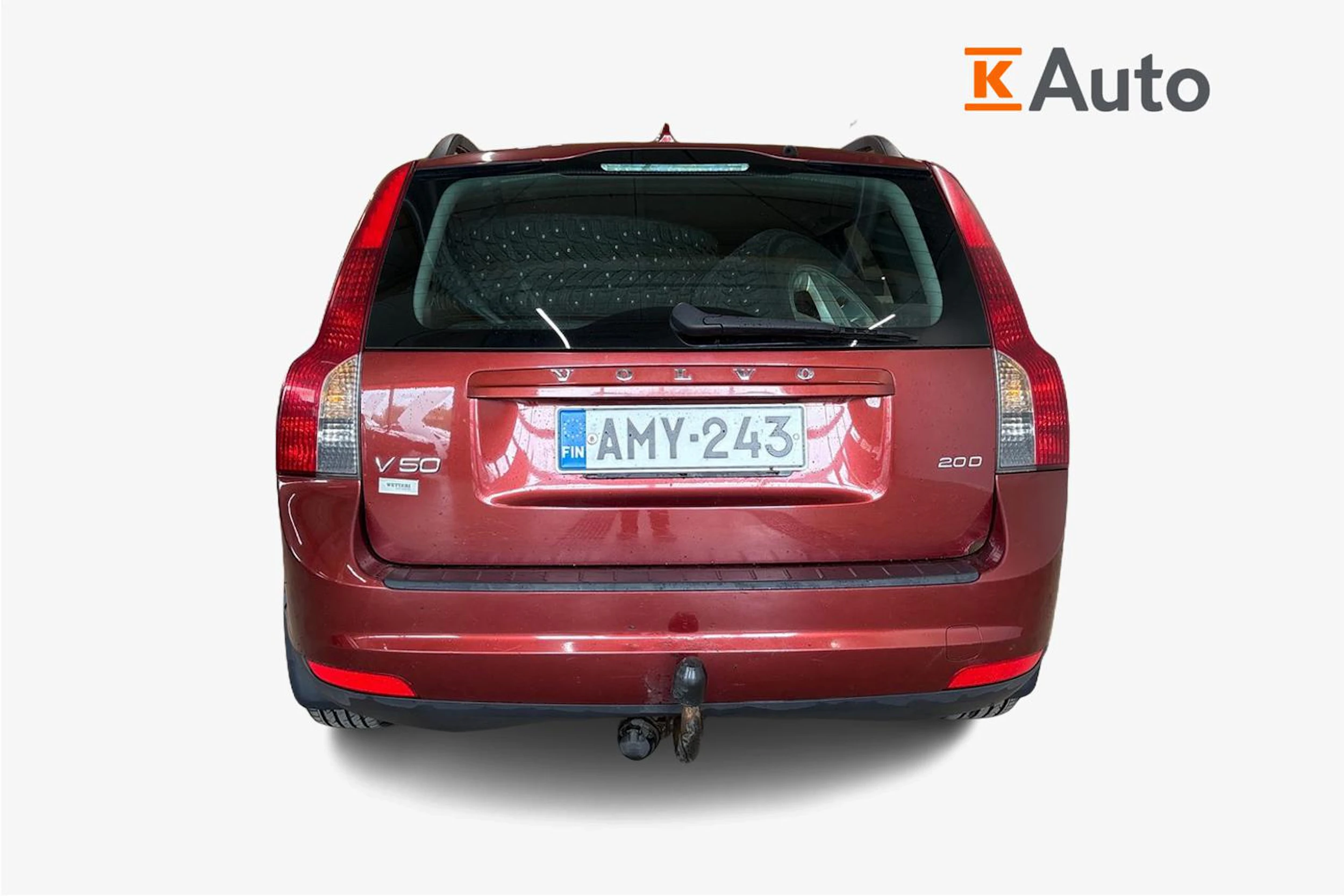 Punainen Volvo V50 2008 kuva 3.