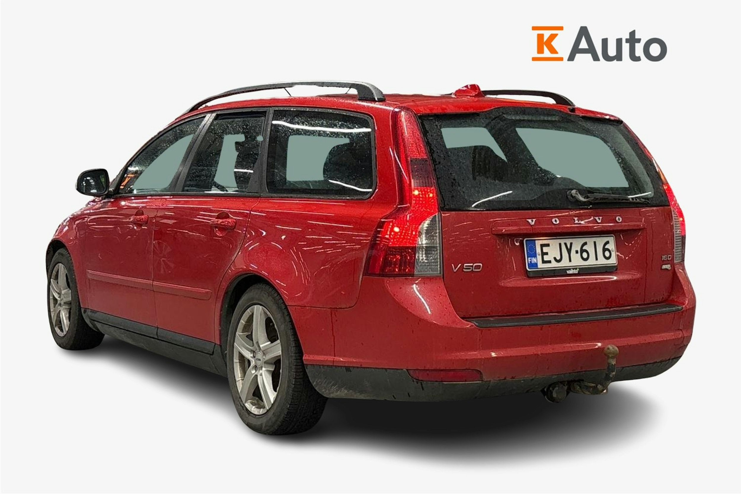 punainen Volvo V50 2009 kuva 2.