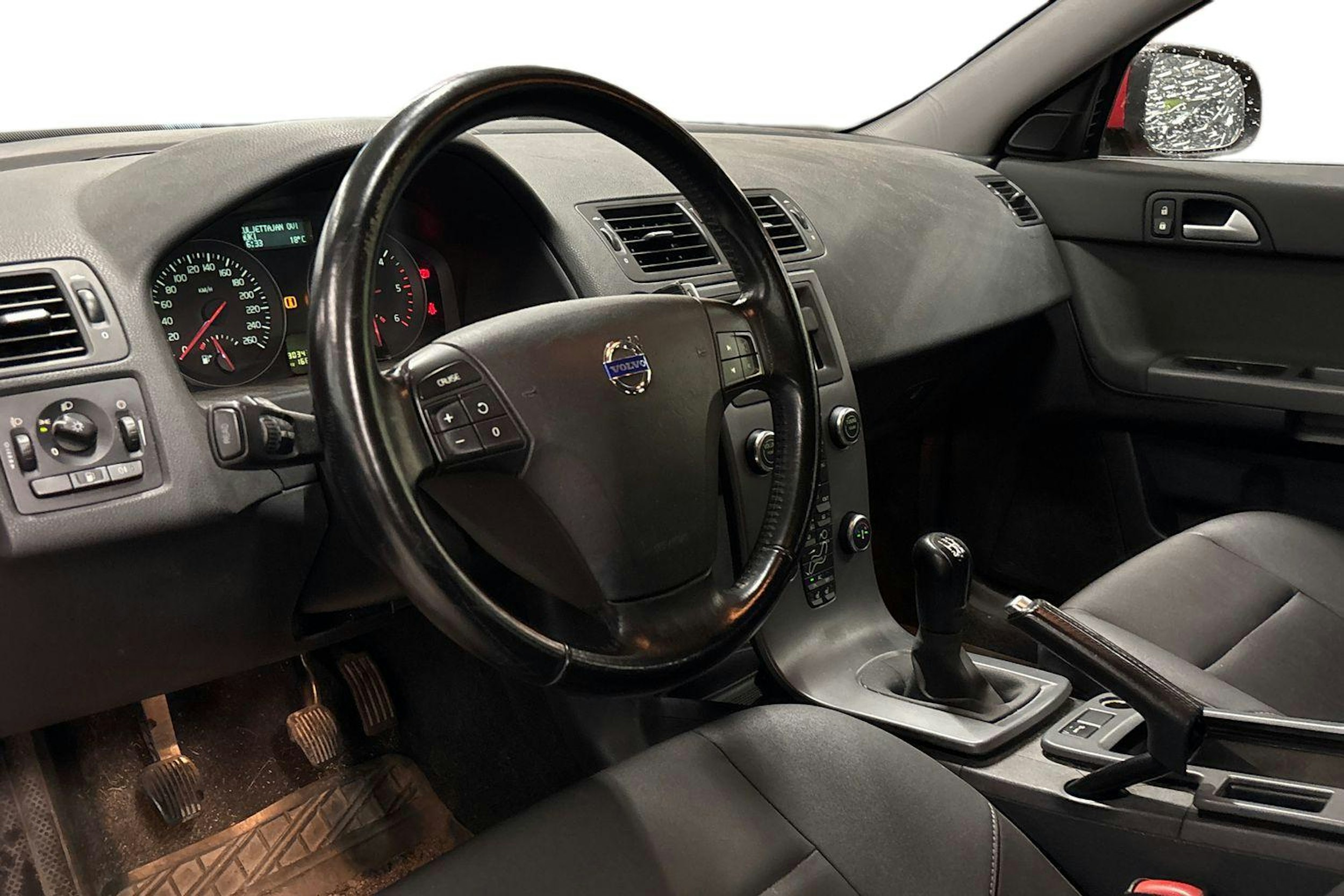 punainen Volvo V50 2009 kuva 3.