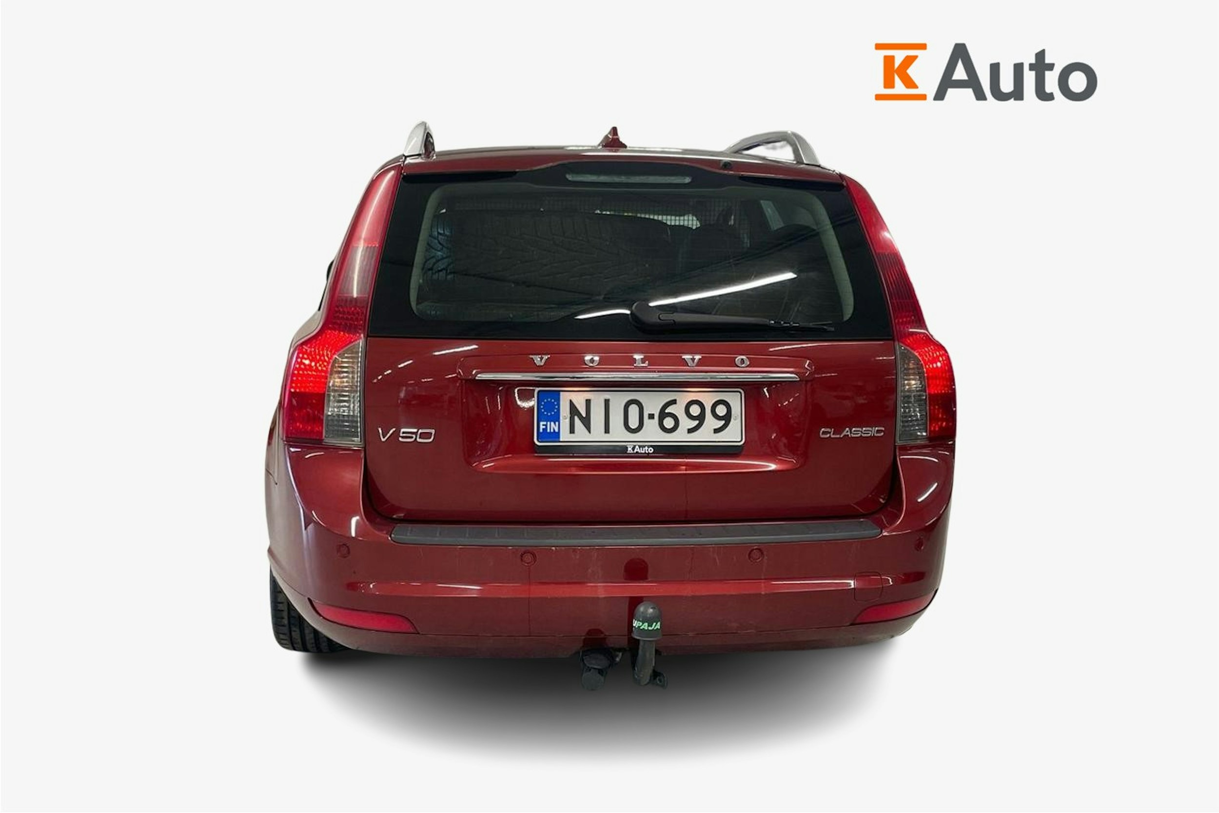 punainen Volvo V50 2012 kuva 3.