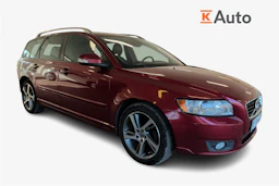 punainen Volvo V50 2012 kuva 1.