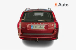 punainen Volvo V50 2012 kuva 3.