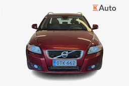 punainen Volvo V50 2012 kuva 4.