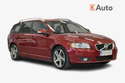 punainen Volvo V50 2012 kuva 1.