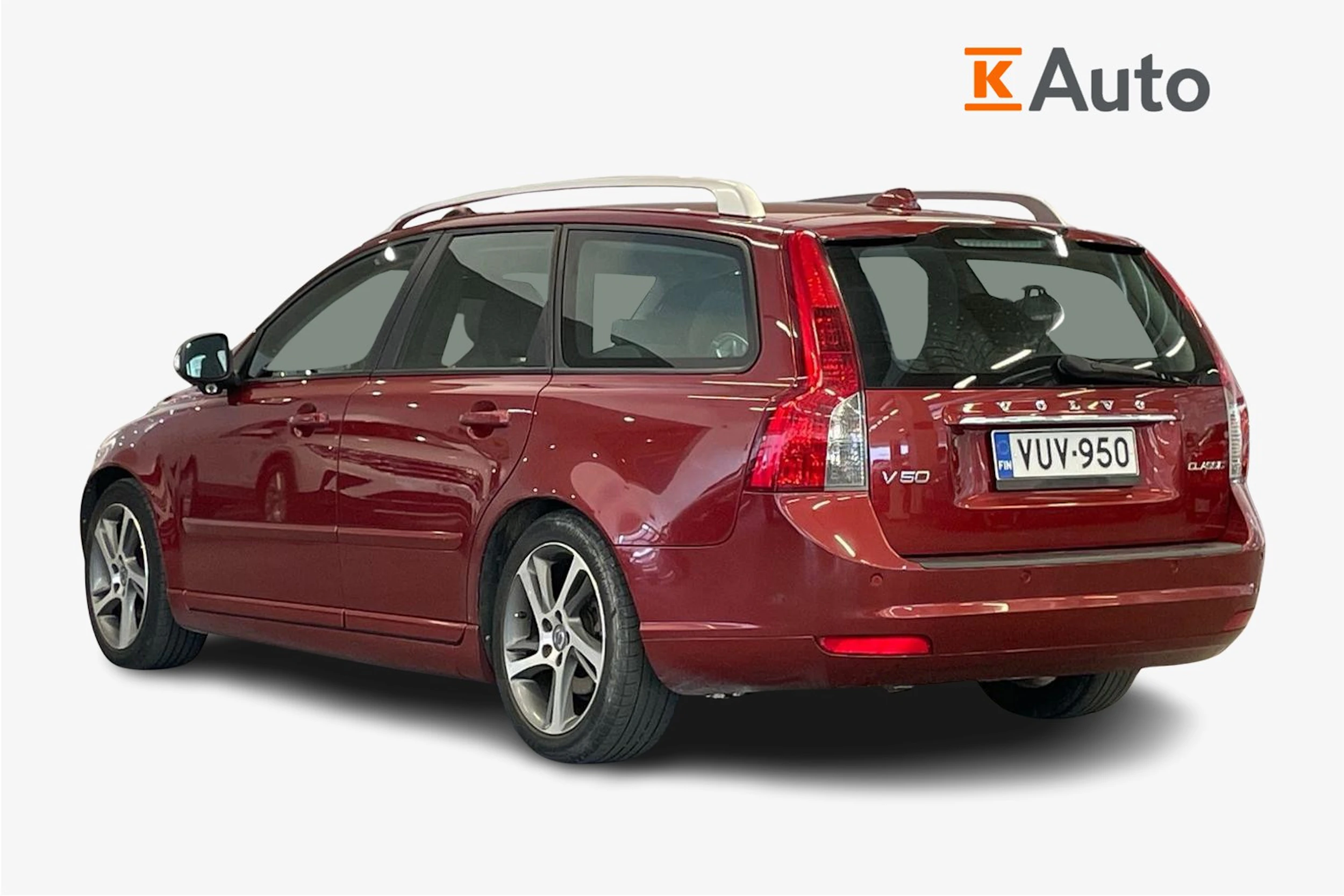 punainen Volvo V50 2012 kuva 2.