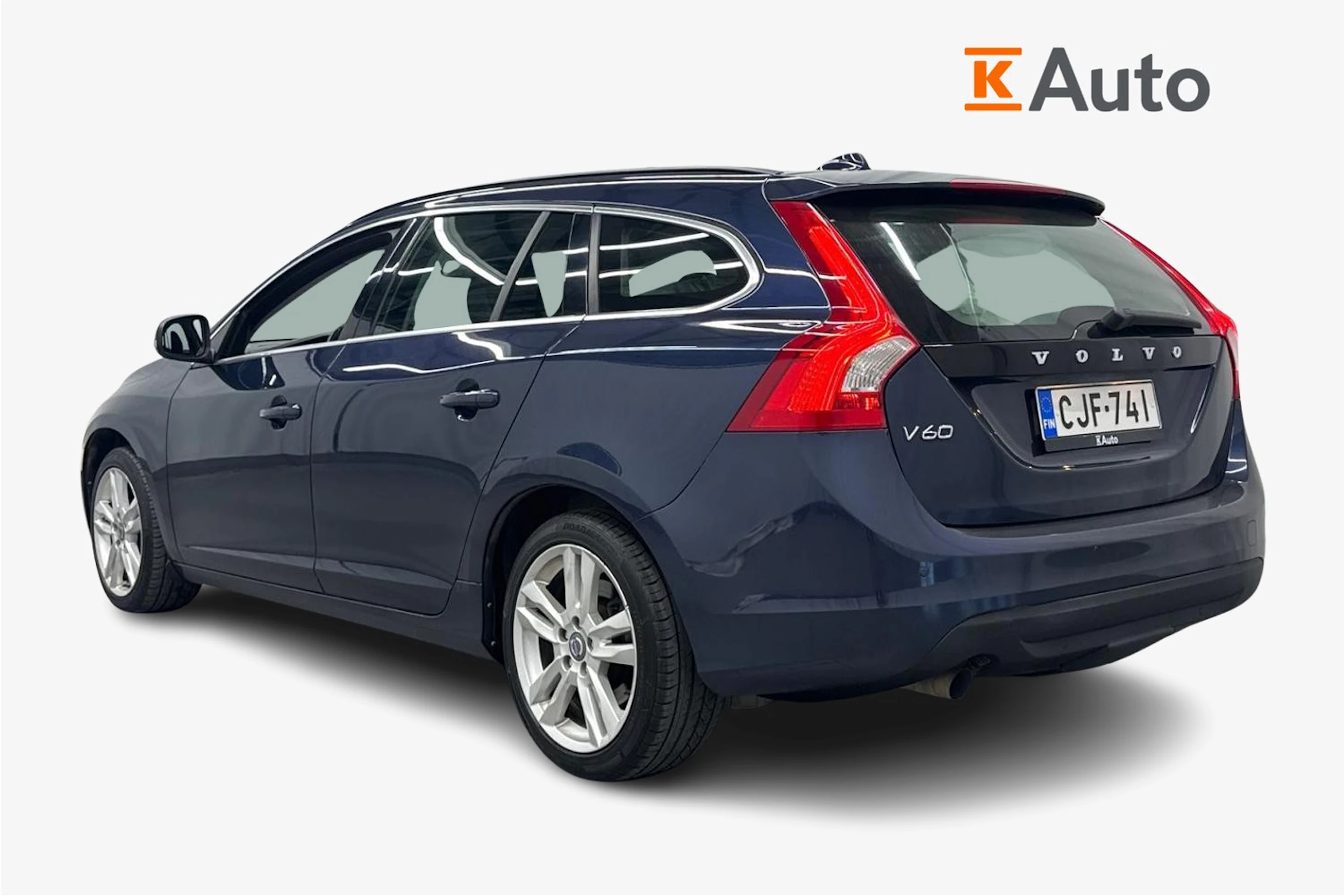 sininen Volvo V60 2013 kuva 3.