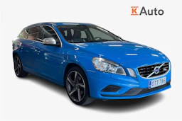Sininen Volvo V60 2013 kuva 1.