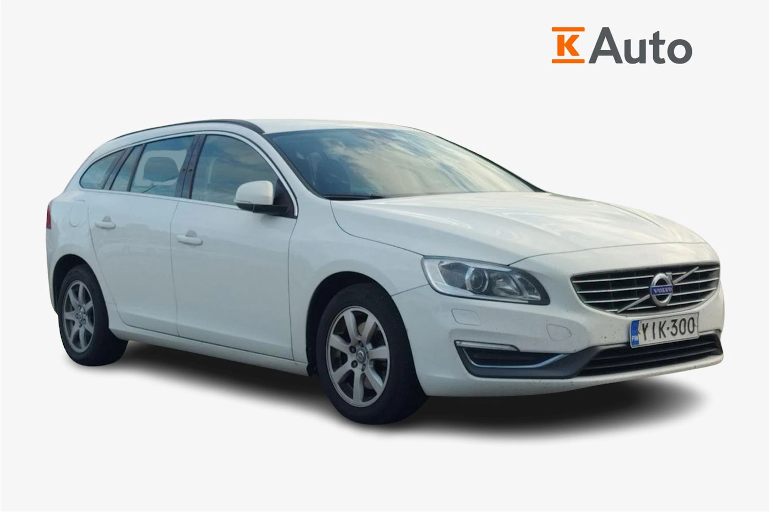 valkoinen Volvo V60 2013 kuva 1.