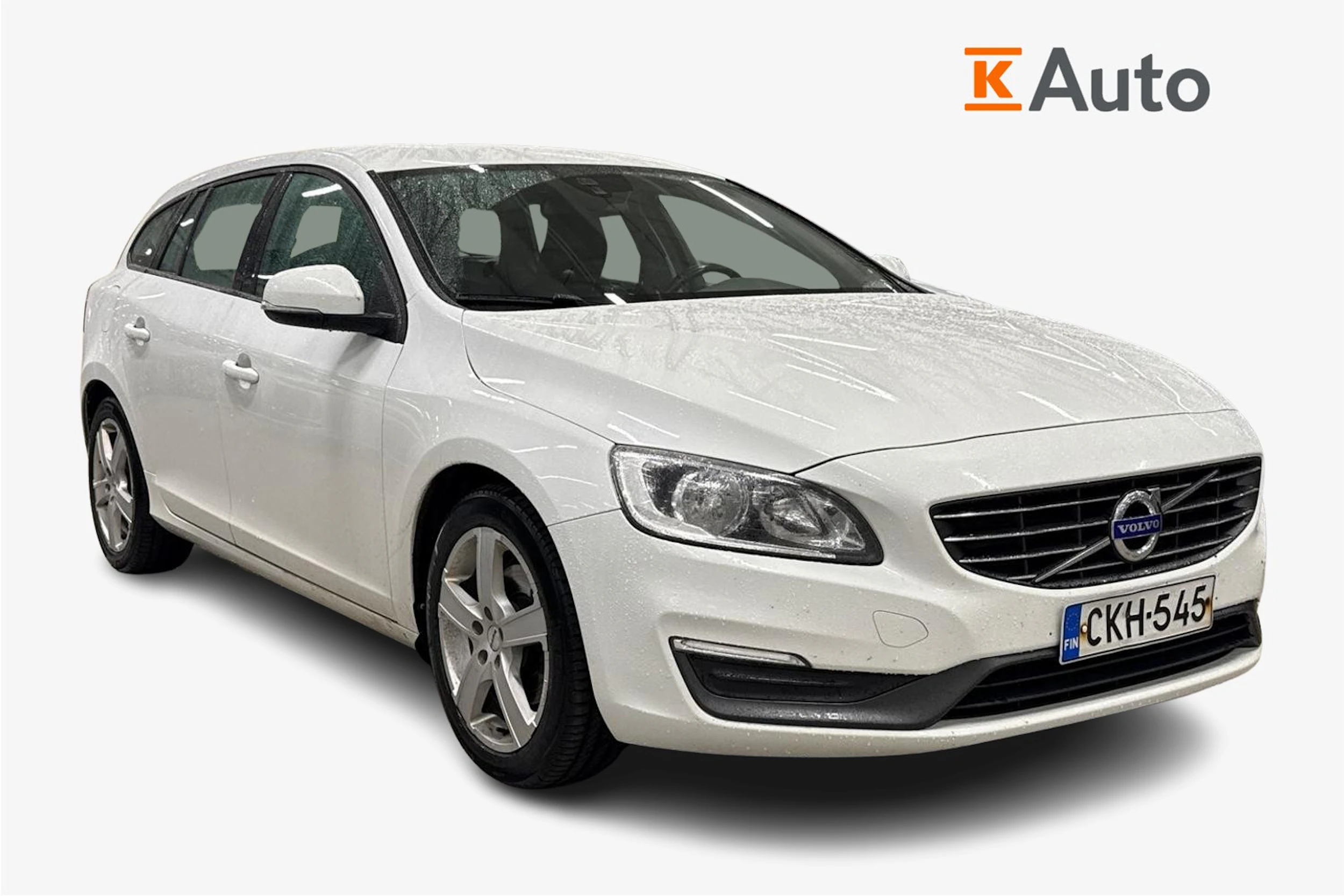 valkoinen Volvo V60 2014 kuva 1.