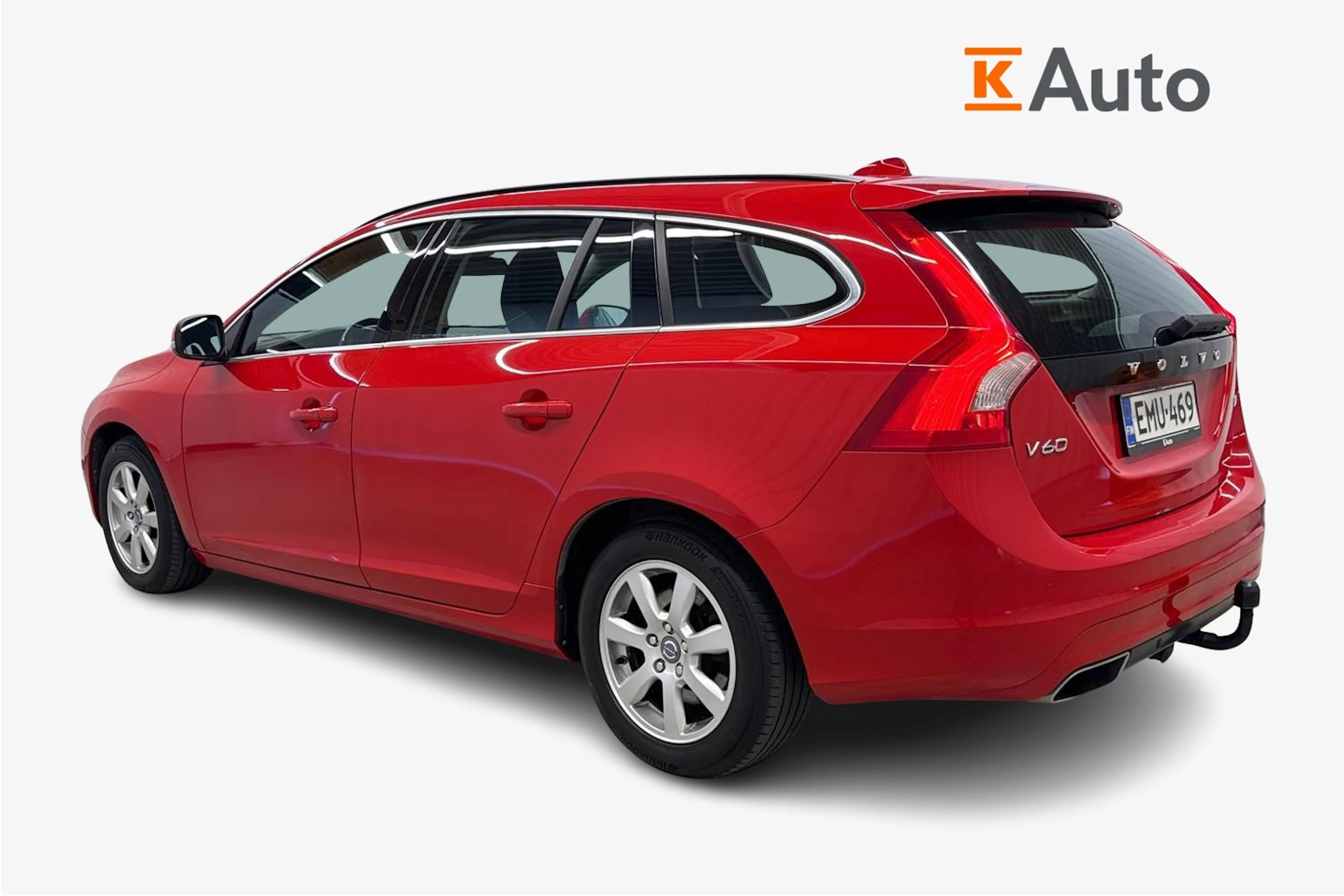 punainen Volvo V60 2014 kuva 2.