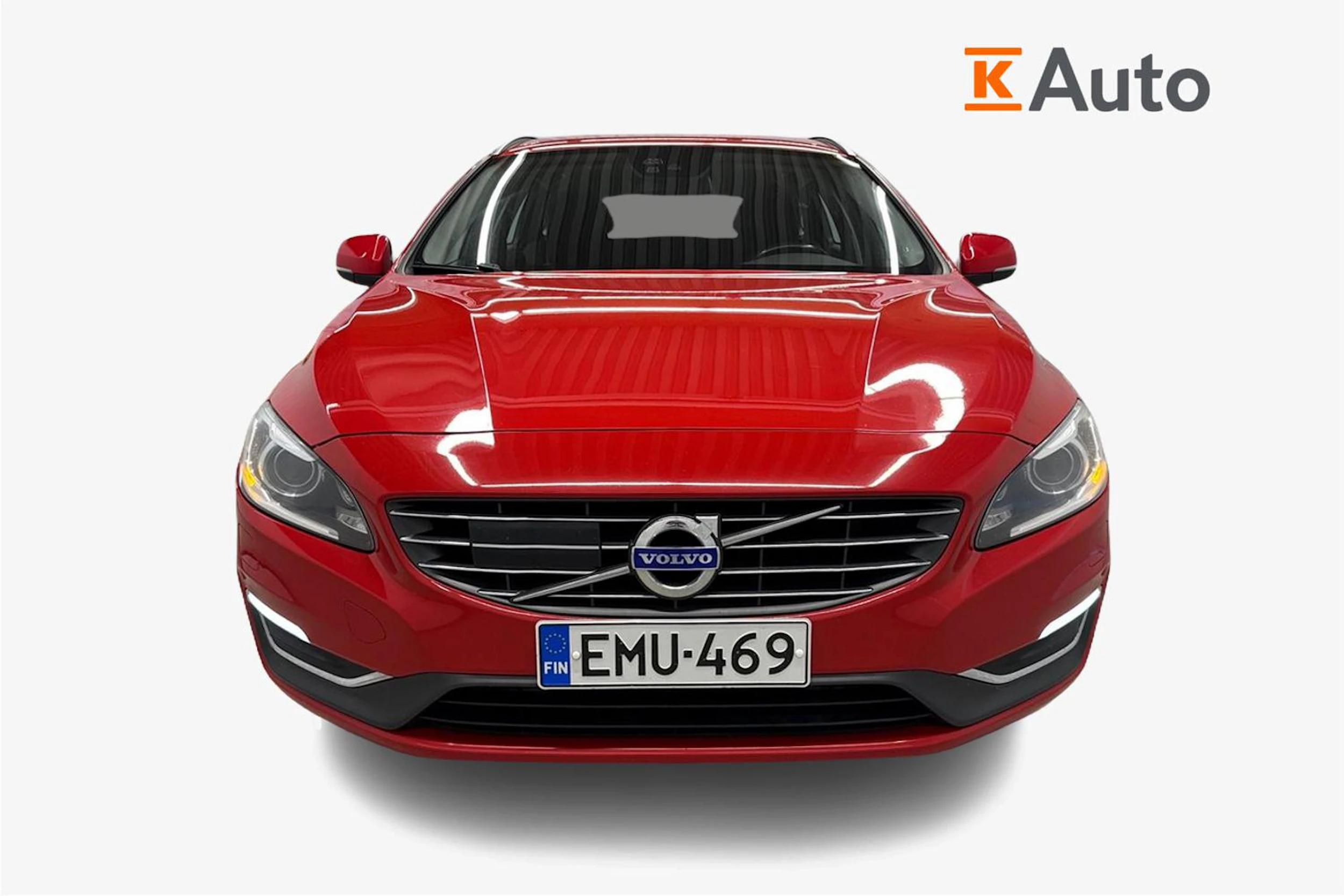 punainen Volvo V60 2014 kuva 4.