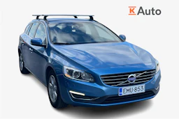 sininen Volvo V60 2014 kuva 1.
