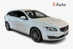 valkoinen Volvo V60 2014 kuva 1.