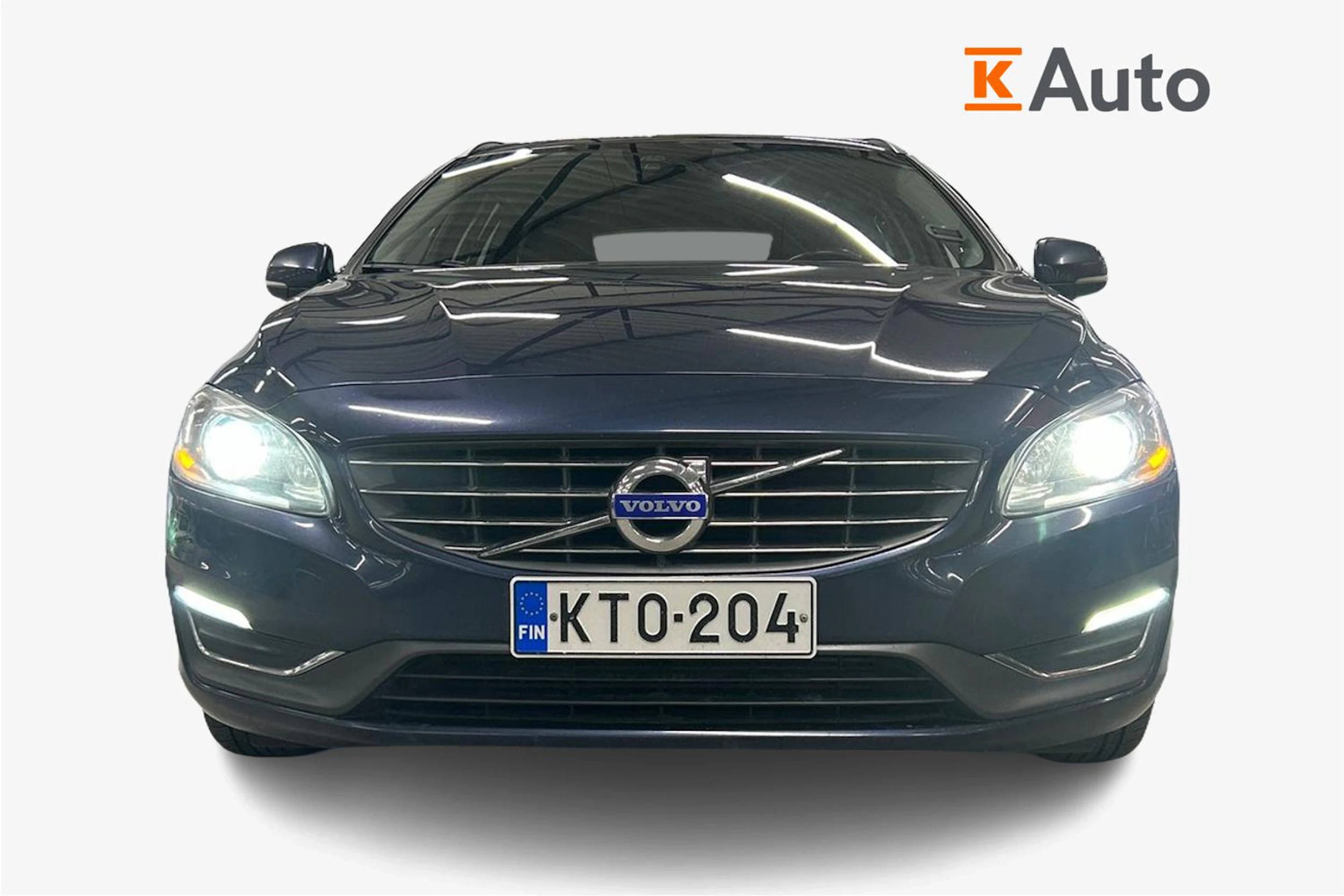 sininen Volvo V60 2014 kuva 4.