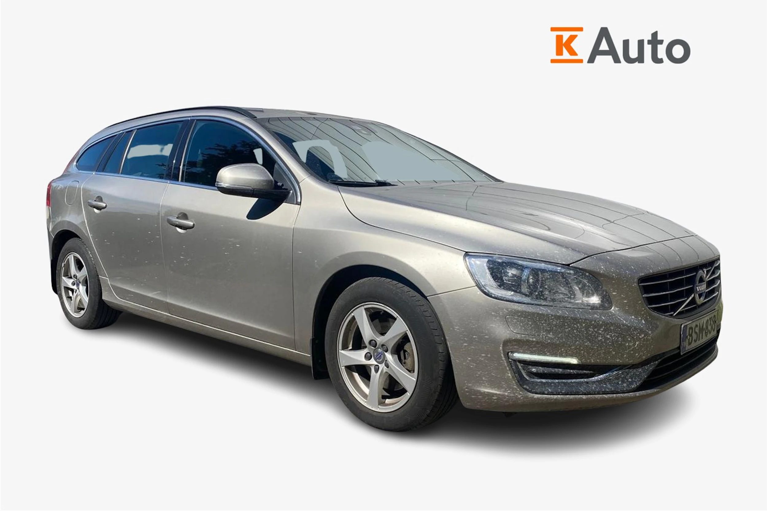 Ruskea (beige) Volvo V60 2015 kuva 1.