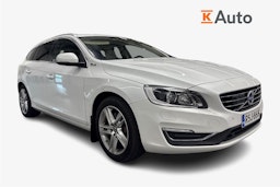 valkoinen Volvo V60 2015 kuva 1.