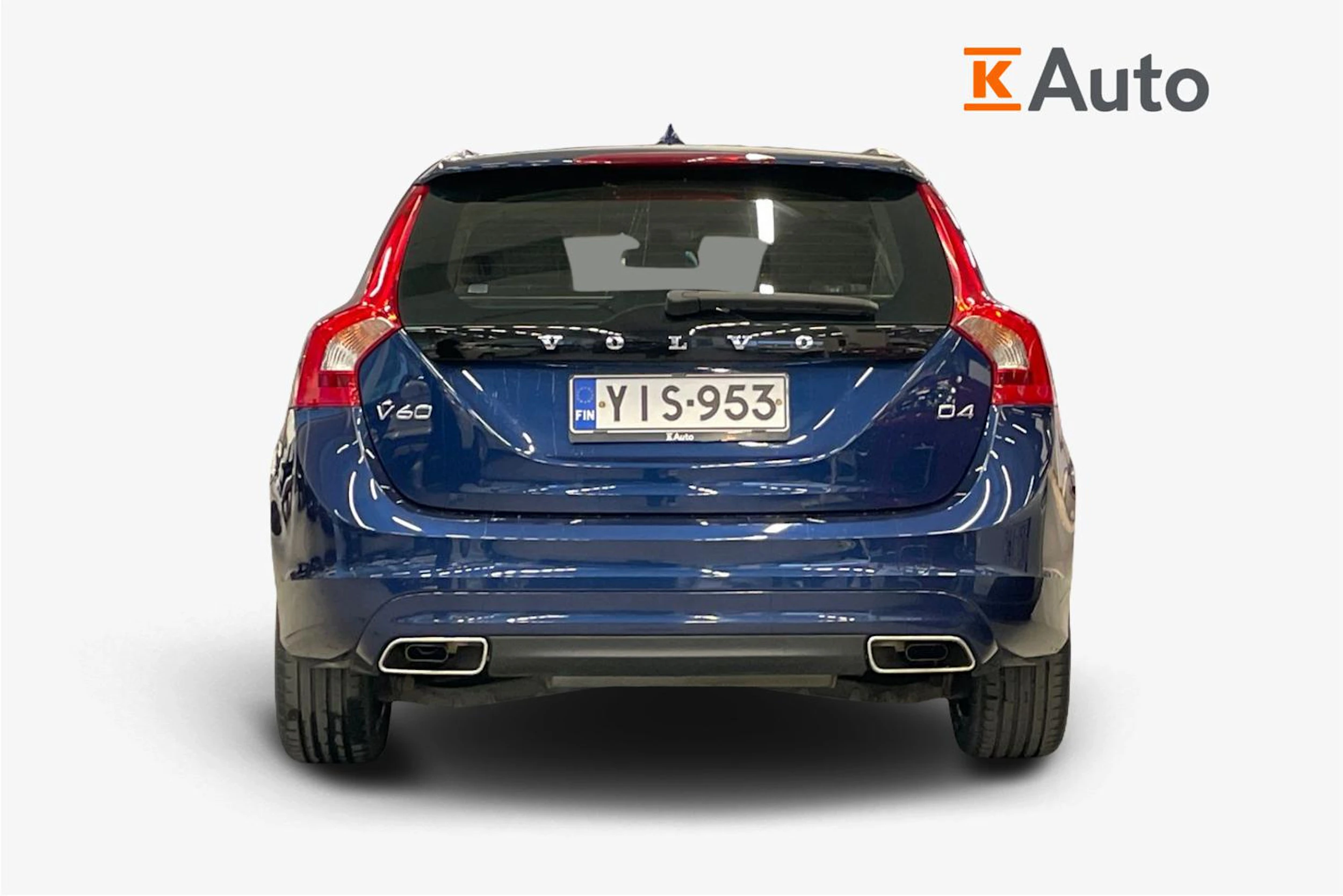 sininen Volvo V60 2015 kuva 4.