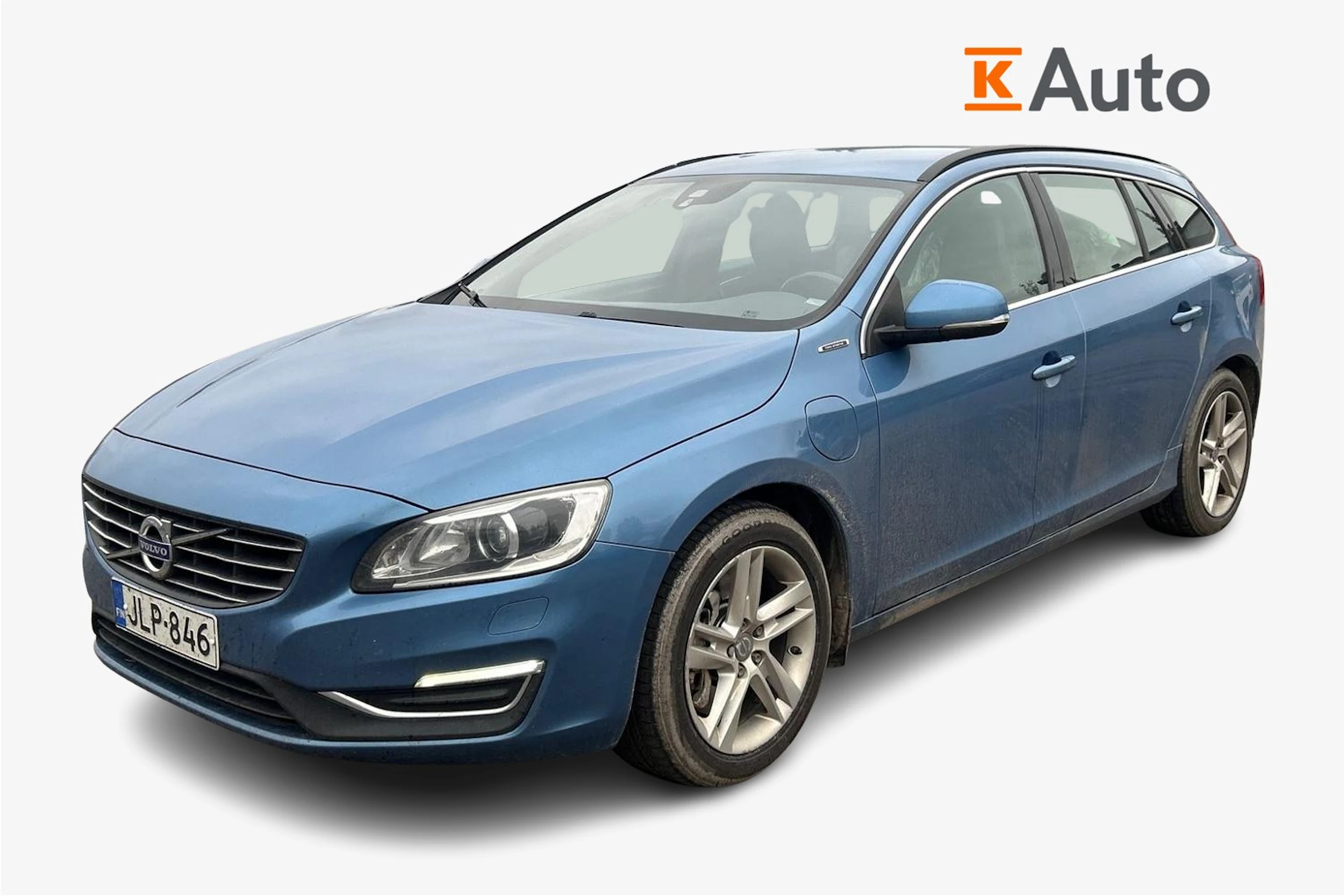 sininen Volvo V60 2017 kuva 1.