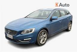 sininen Volvo V60 2017 kuva 1.