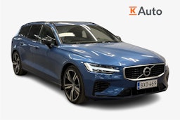 sininen Volvo V60 2019 kuva 1.
