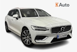 valkoinen Volvo V60 2019 kuva 1.