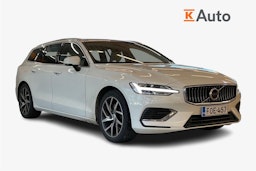 Valkoinen Volvo V60 2019 kuva 1.