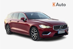 punainen Volvo V60 2019 kuva 1.