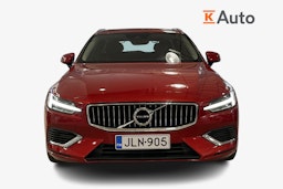 punainen Volvo V60 2019 kuva 4.