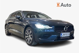 sininen Volvo V60 2019 kuva 1.