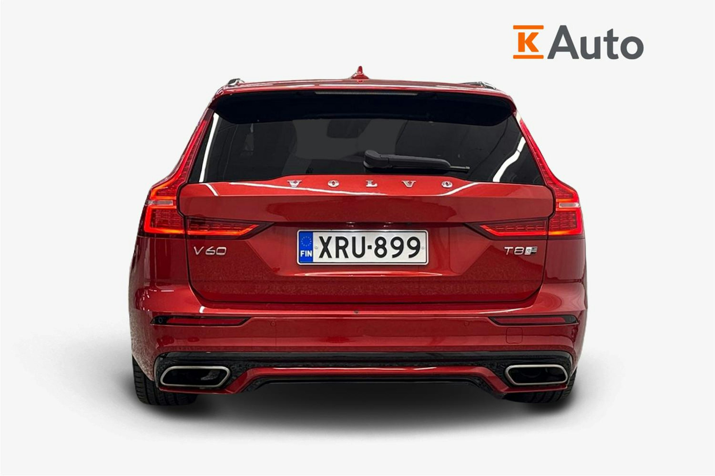 punainen Volvo V60 2019 kuva 3.