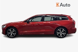 punainen Volvo V60 2019 kuva 6.