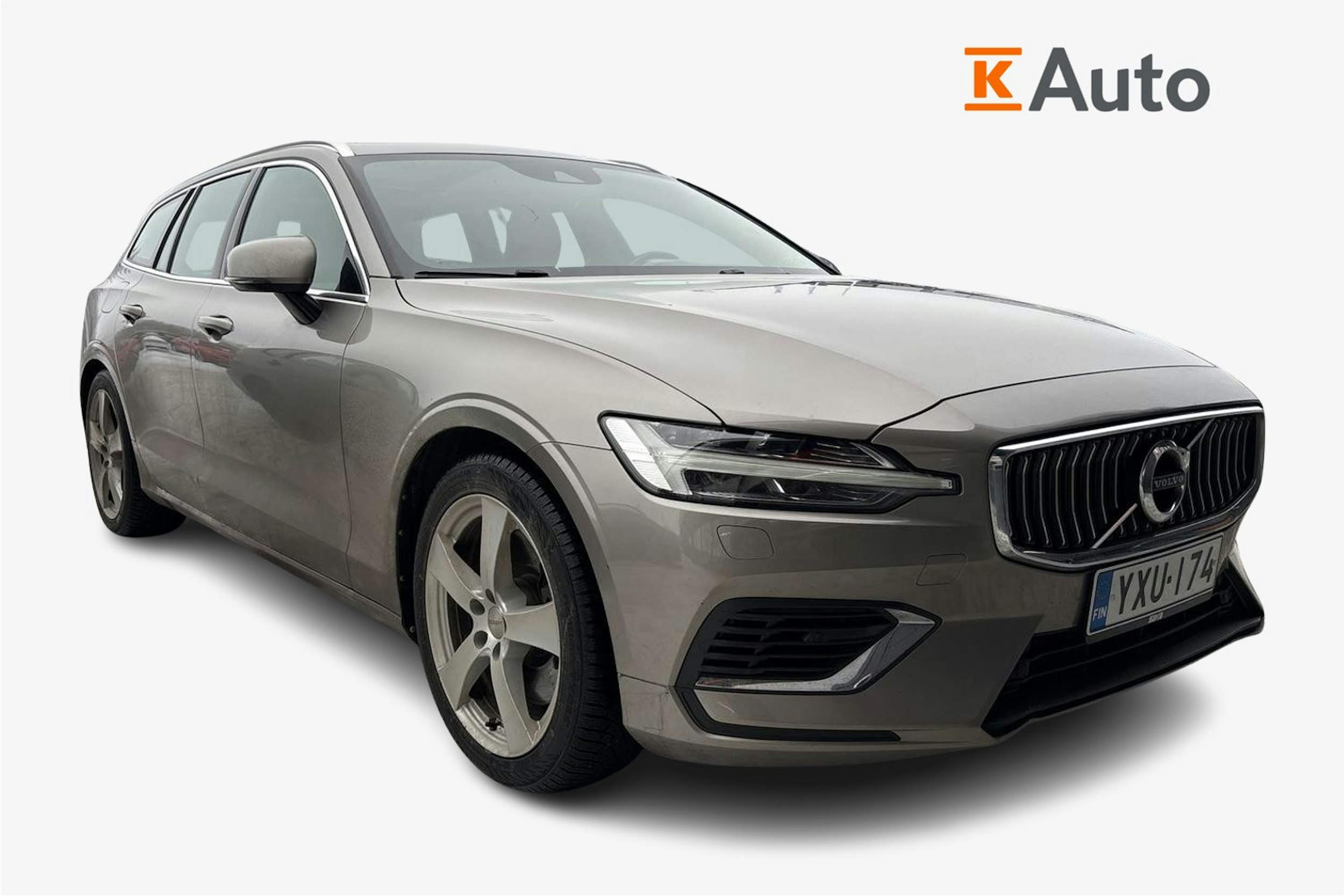 harmaa Volvo V60 2019 kuva 1.