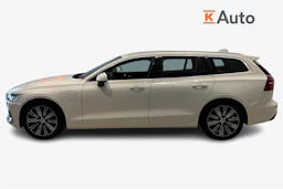 valkoinen Volvo V60 2021 kuva 5.