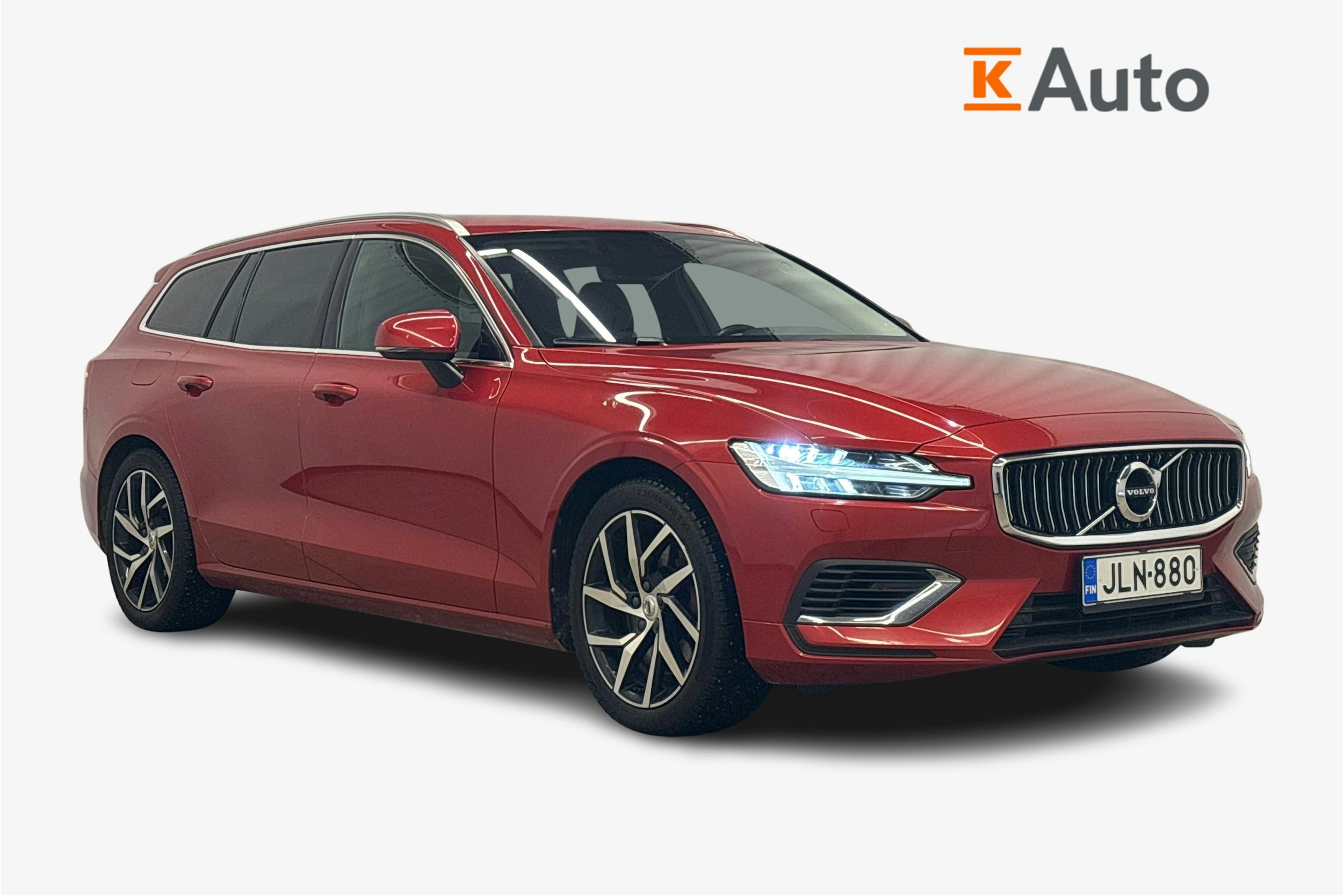 punainen Volvo V60 2020 kuva 4.