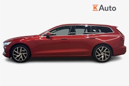 punainen Volvo V60 2020 kuva 9.