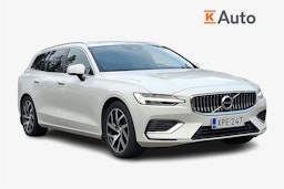 valkoinen Volvo V60 2020 kuva 1.