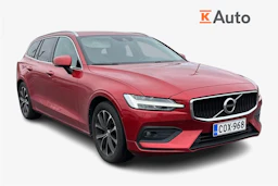 punainen Volvo V60 2021 kuva 1.