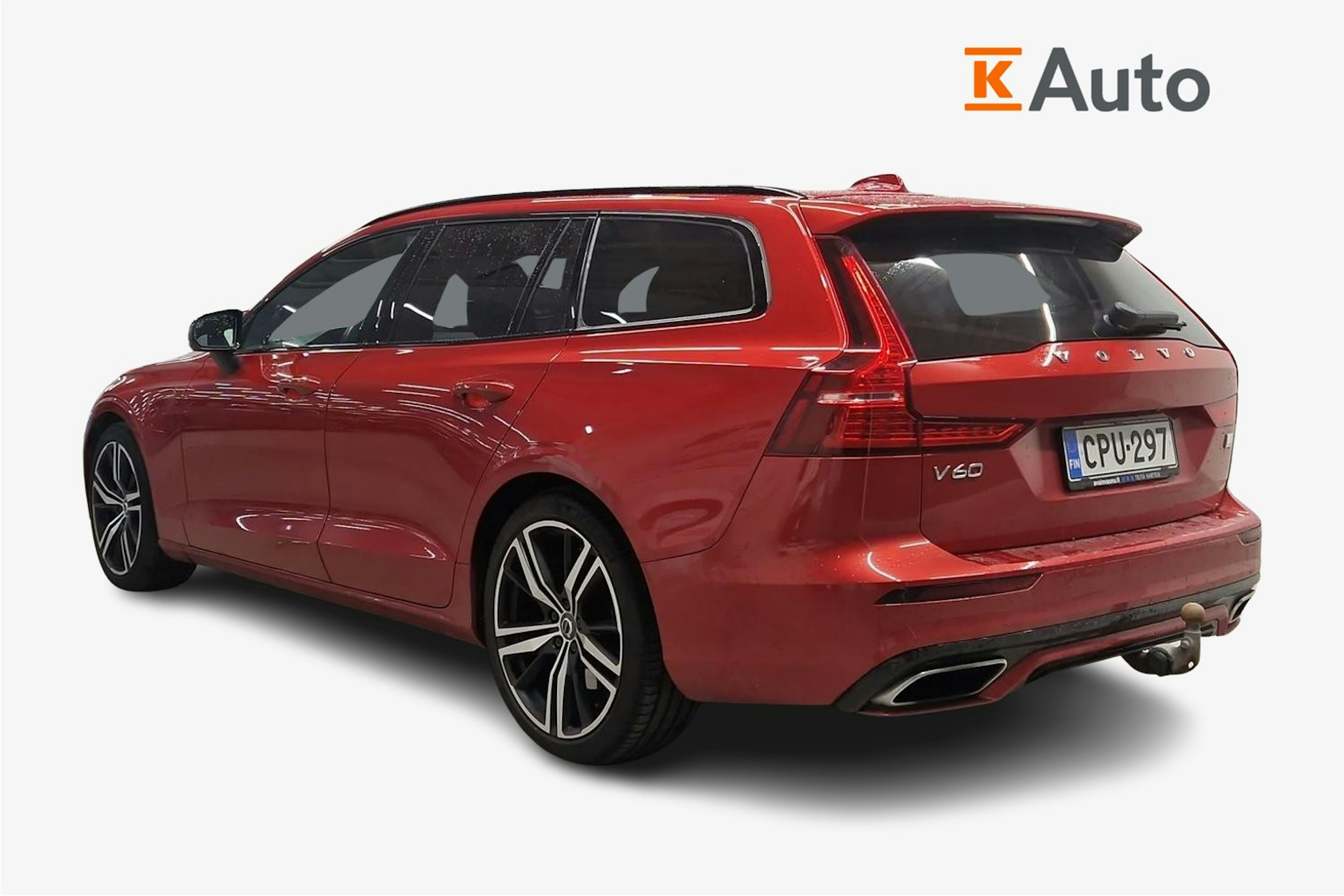 punainen Volvo V60 2021 kuva 2.