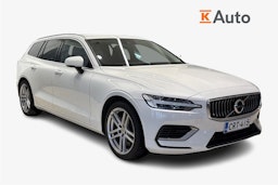 Valkoinen Volvo V60 2021 kuva 1.