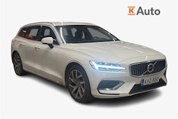 valkoinen Volvo V60 2021 kuva 1.