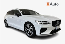 Valkoinen Volvo V60 2021 kuva 1.