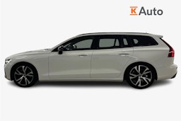 Valkoinen Volvo V60 2021 kuva 6.