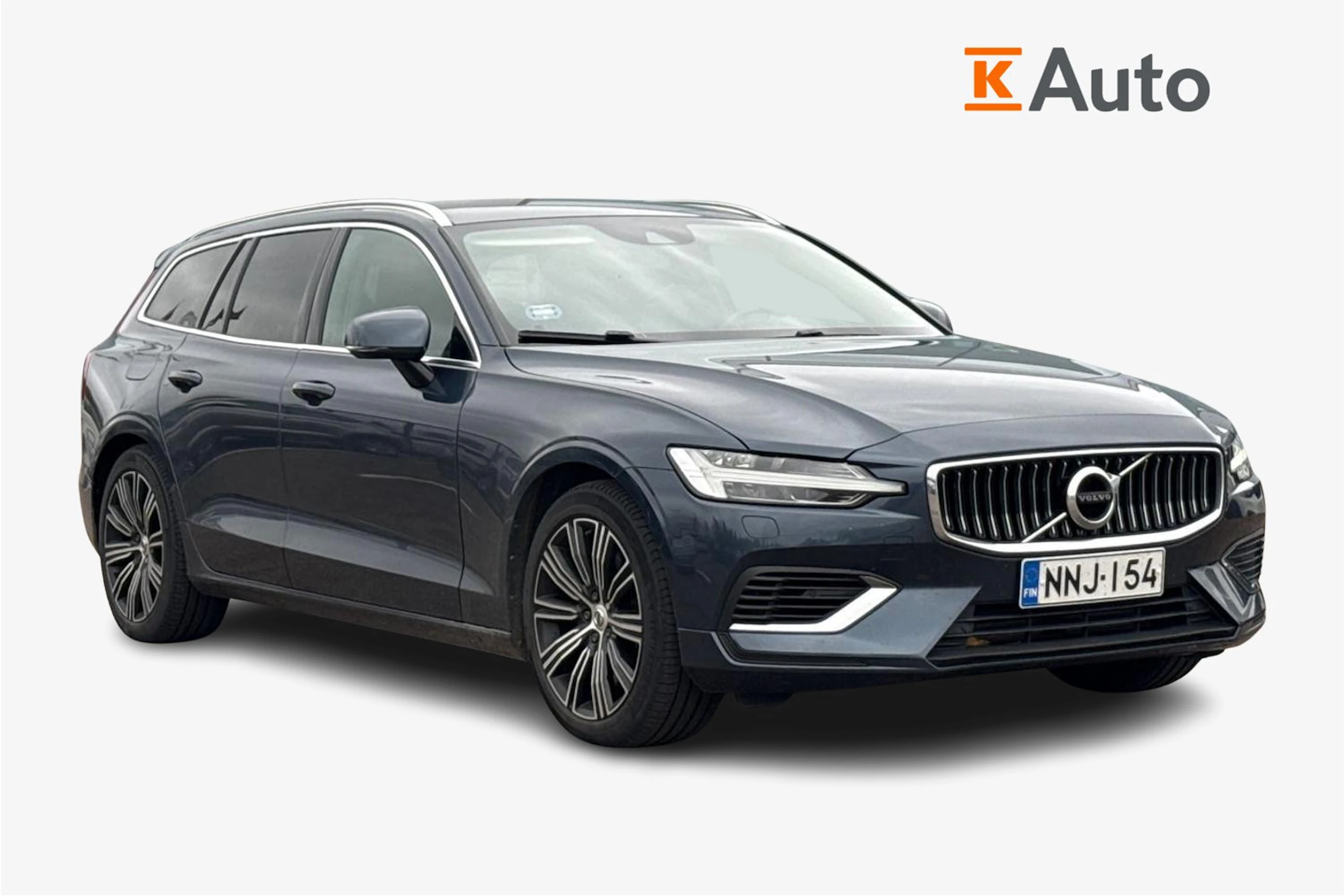 sininen Volvo V60 2021 kuva 1.